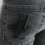 Cargar imagen en el visor de la galería, MVL super stretch jeans black