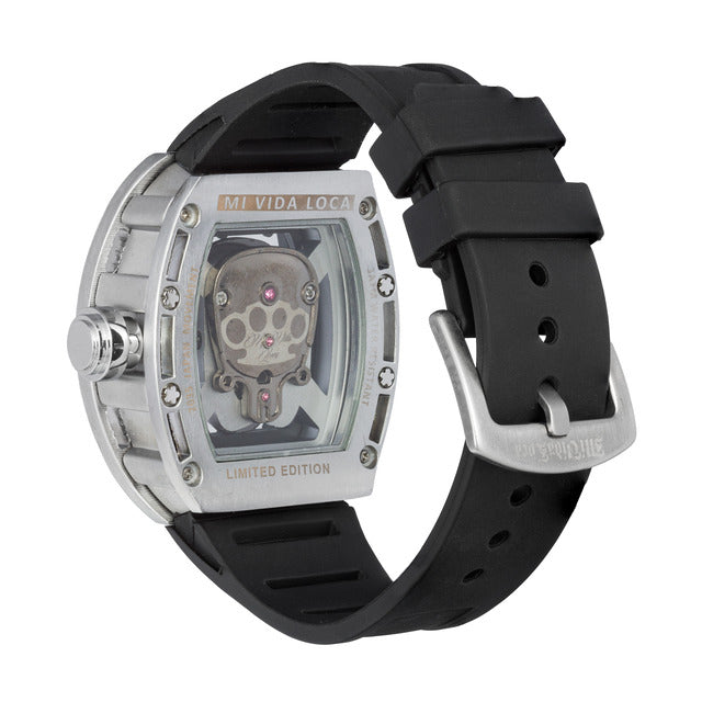 Montre Édition Limitée MVL "Skull" - Argent/Noir