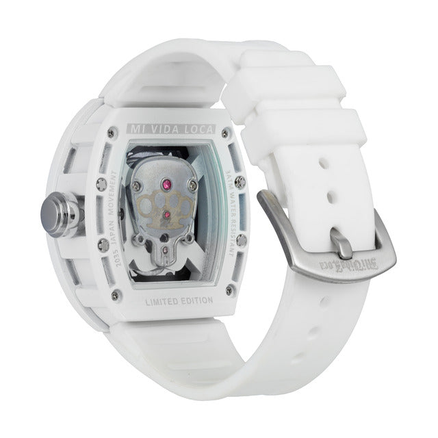 MVL "Skull" Limited Edition Watch - White/Silver