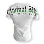Load image into Gallery viewer, MVL Skull line Criminal mind T-Shirt - white