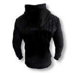 Charger l&#39;image dans la visionneuse de la galerie, MVL &quot;Geometric&quot; QF hoodie - black