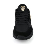 Laden Sie das Bild in den Galerie-Viewer, MVL Brass Skull Sneakers schwarz/gold