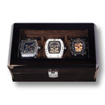 Laden Sie das Bild in den Galerie-Viewer, 3 x MVL Skull watch with wooden luxury case