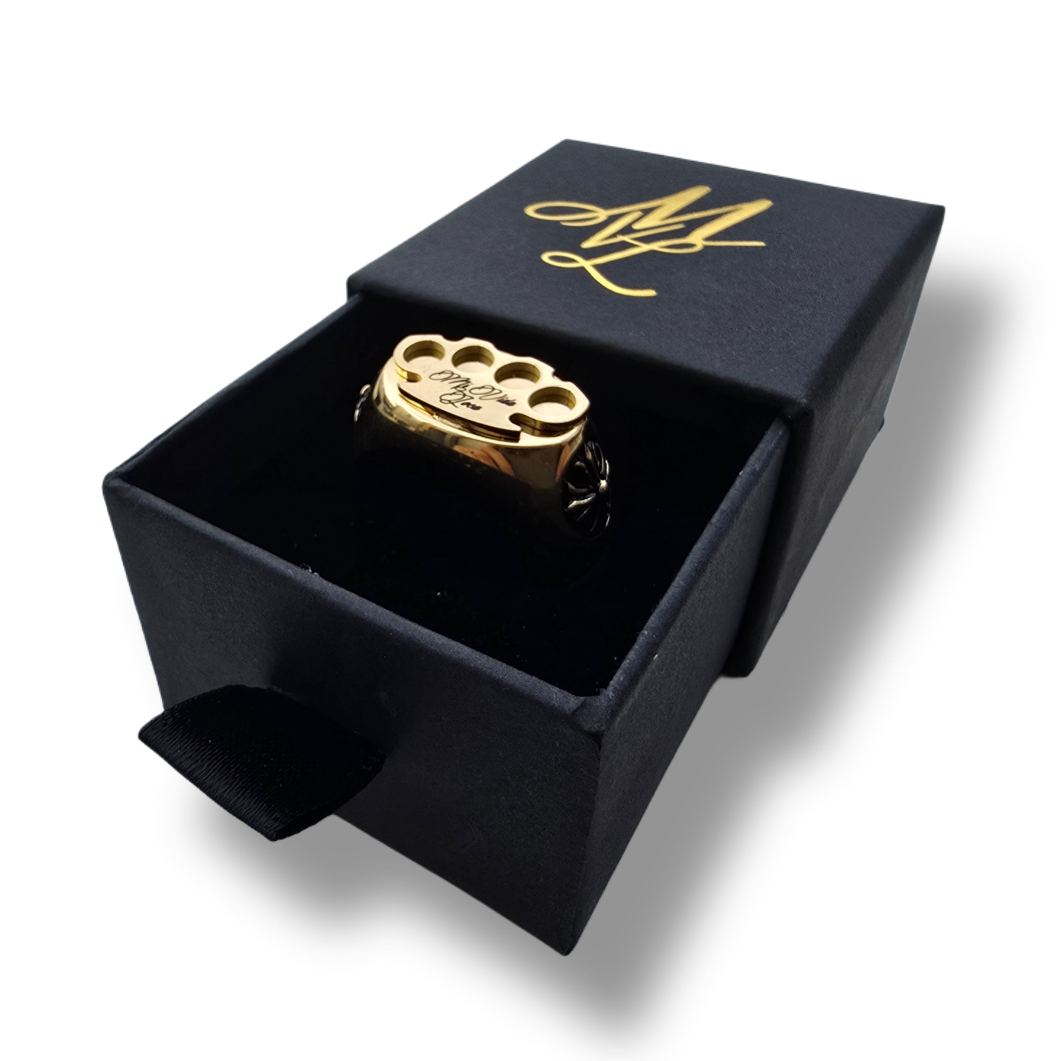 MVL Logo ring gold/gold