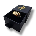 Load image into Gallery viewer, MVL Logo ring gold/gold