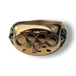 Load image into Gallery viewer, MVL Logo ring gold/gold