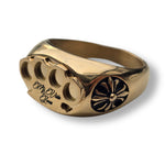 Load image into Gallery viewer, MVL Logo ring gold/gold