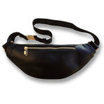 Load image into Gallery viewer, MVL embossed crossbody bag black - gold