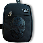 Load image into Gallery viewer, MVL Skull messenger bag - black