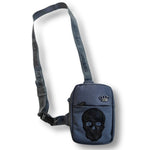 Load image into Gallery viewer, MVL Skull messenger bag - grey