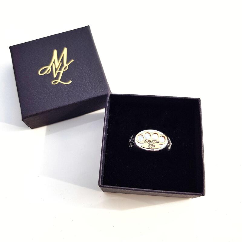 Anillo con logo MVL - plata